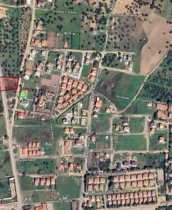 Çanakkale Ezine Geyikli'de Denize Sıfır 10.216 m2 Satılık Arsa