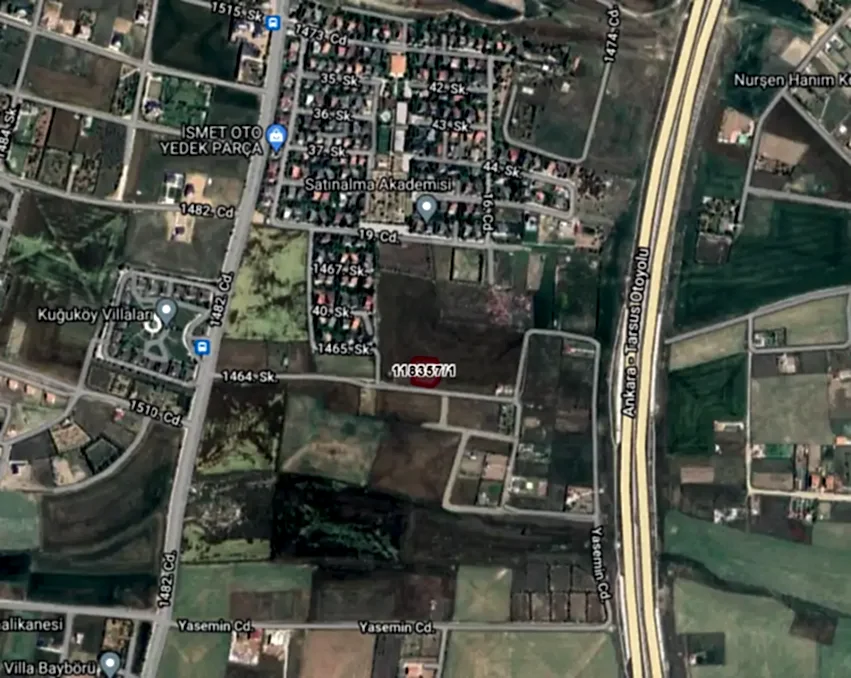 Gölbaşı Hacılar'da İmarlı 1.720 m2 Satılık Arsa